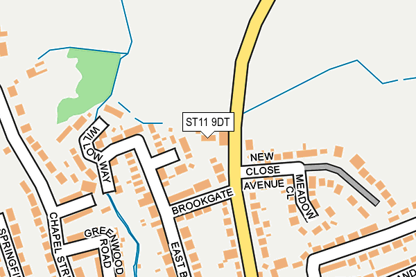 ST11 9DT map - OS OpenMap – Local (Ordnance Survey) ST11 9DT map - OS OpenMap – Local (Ordnance Survey)