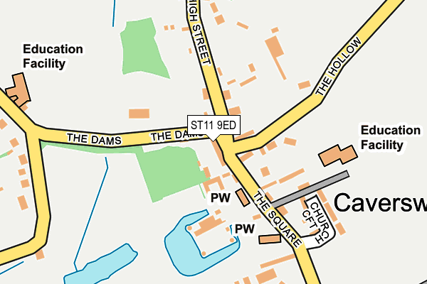 ST11 9ED map - OS OpenMap – Local (Ordnance Survey) ST11 9ED map - OS OpenMap – Local (Ordnance Survey)