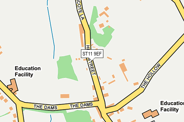ST11 9EF map - OS OpenMap – Local (Ordnance Survey) ST11 9EF map - OS OpenMap – Local (Ordnance Survey)