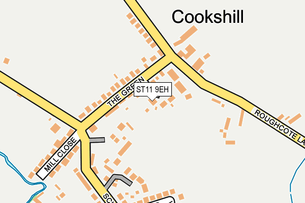 ST11 9EH map - OS OpenMap – Local (Ordnance Survey) ST11 9EH map - OS OpenMap – Local (Ordnance Survey)