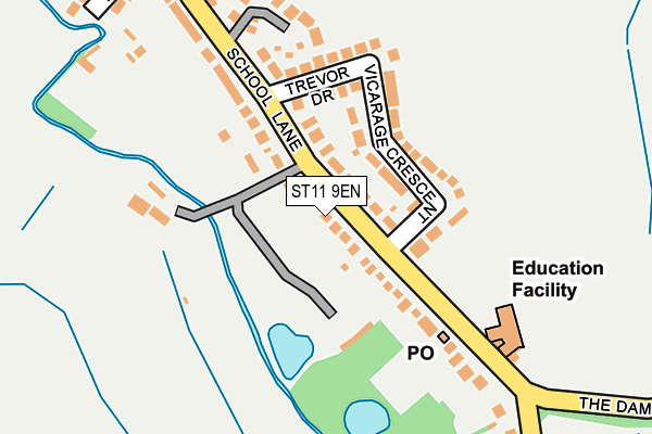 ST11 9EN map - OS OpenMap – Local (Ordnance Survey) ST11 9EN map - OS OpenMap – Local (Ordnance Survey)