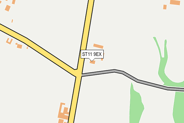 ST11 9EX map - OS OpenMap – Local (Ordnance Survey) ST11 9EX map - OS OpenMap – Local (Ordnance Survey)