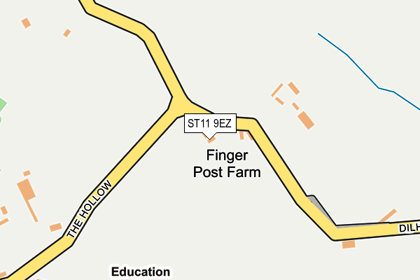 ST11 9EZ map - OS OpenMap – Local (Ordnance Survey) ST11 9EZ map - OS OpenMap – Local (Ordnance Survey)
