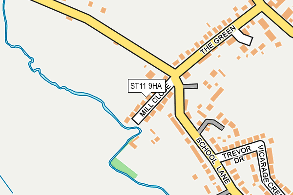 ST11 9HA map - OS OpenMap – Local (Ordnance Survey) ST11 9HA map - OS OpenMap – Local (Ordnance Survey)