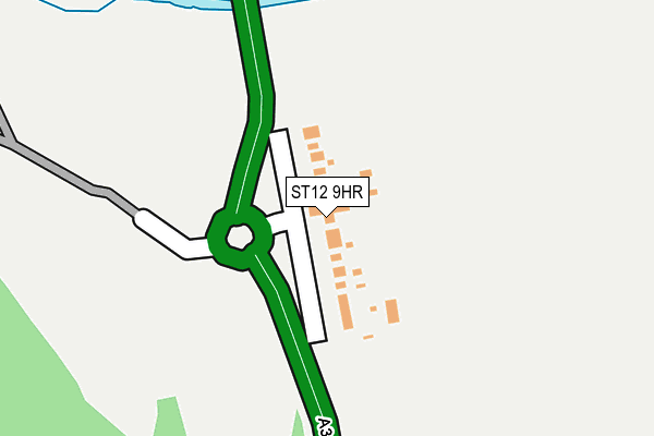 ST12 9HR map - OS OpenMap – Local (Ordnance Survey) ST12 9HR map - OS OpenMap – Local (Ordnance Survey)