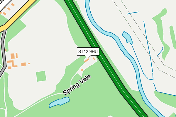 ST12 9HU map - OS OpenMap – Local (Ordnance Survey) ST12 9HU map - OS OpenMap – Local (Ordnance Survey)