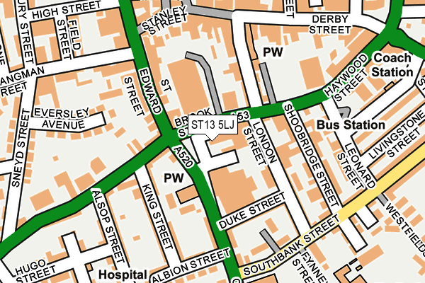ST13 5LJ map - OS OpenMap – Local (Ordnance Survey) ST13 5LJ map - OS OpenMap – Local (Ordnance Survey)
