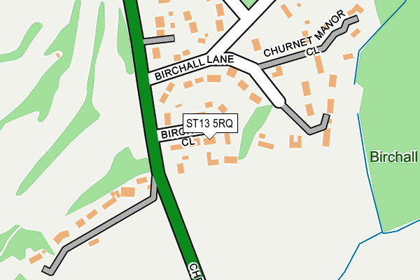 ST13 5RQ map - OS OpenMap – Local (Ordnance Survey) ST13 5RQ map - OS OpenMap – Local (Ordnance Survey)