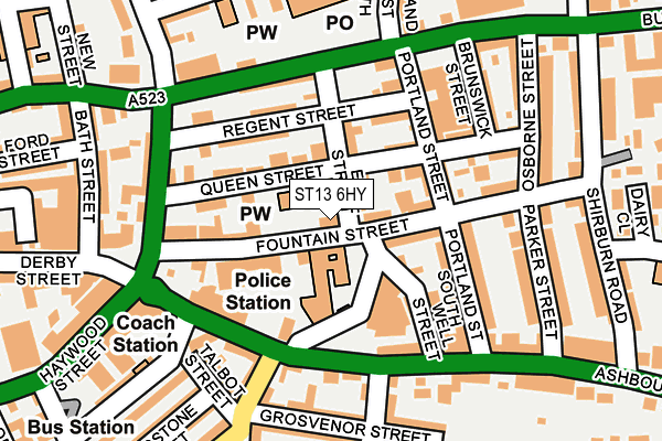 ST13 6HY map - OS OpenMap – Local (Ordnance Survey) ST13 6HY map - OS OpenMap – Local (Ordnance Survey)