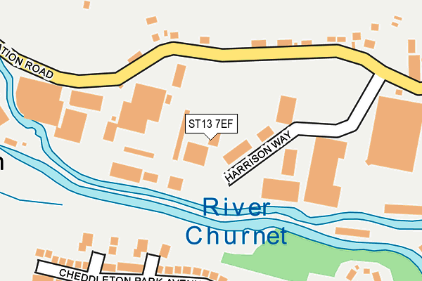 ST13 7EF map - OS OpenMap – Local (Ordnance Survey) ST13 7EF map - OS OpenMap – Local (Ordnance Survey)