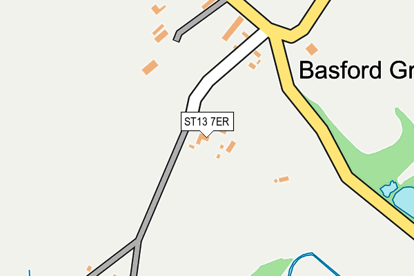 ST13 7ER map - OS OpenMap – Local (Ordnance Survey) ST13 7ER map - OS OpenMap – Local (Ordnance Survey)