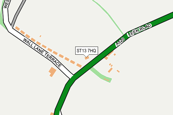 ST13 7HQ map - OS OpenMap – Local (Ordnance Survey) ST13 7HQ map - OS OpenMap – Local (Ordnance Survey)