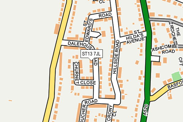 ST13 7JL map - OS OpenMap – Local (Ordnance Survey) ST13 7JL map - OS OpenMap – Local (Ordnance Survey)