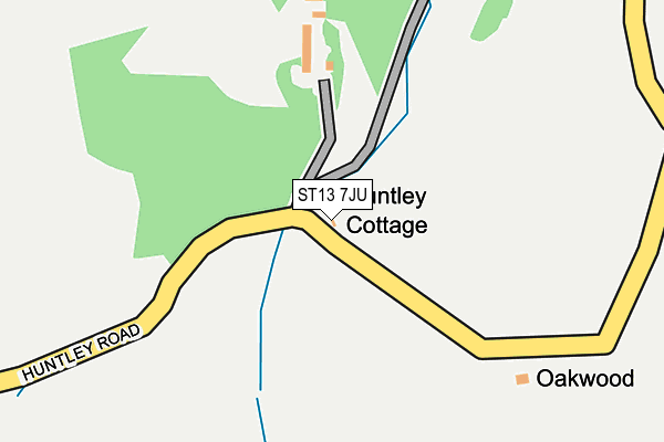 ST13 7JU map - OS OpenMap – Local (Ordnance Survey) ST13 7JU map - OS OpenMap – Local (Ordnance Survey)