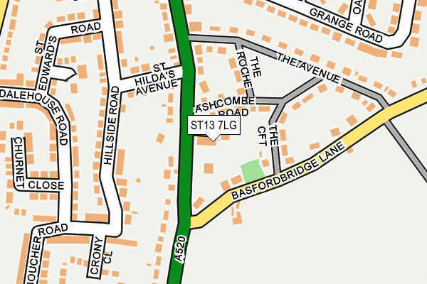 ST13 7LG map - OS OpenMap – Local (Ordnance Survey) ST13 7LG map - OS OpenMap – Local (Ordnance Survey)