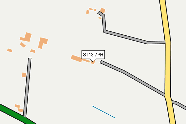ST13 7PH map - OS OpenMap – Local (Ordnance Survey) ST13 7PH map - OS OpenMap – Local (Ordnance Survey)