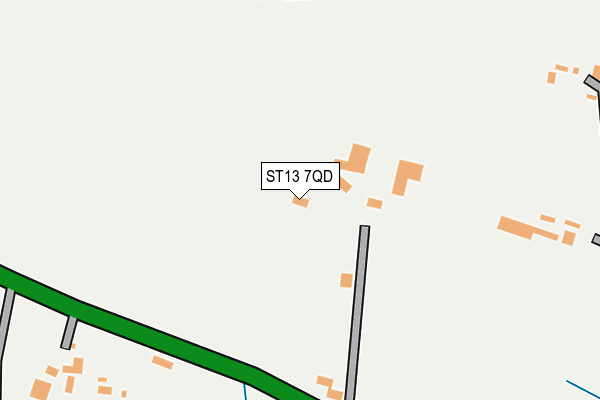 ST13 7QD map - OS OpenMap – Local (Ordnance Survey) ST13 7QD map - OS OpenMap – Local (Ordnance Survey)