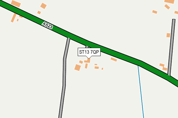 ST13 7QP map - OS OpenMap – Local (Ordnance Survey) ST13 7QP map - OS OpenMap – Local (Ordnance Survey)