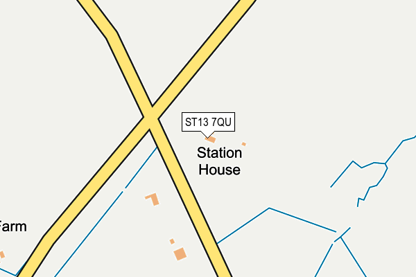 ST13 7QU map - OS OpenMap – Local (Ordnance Survey) ST13 7QU map - OS OpenMap – Local (Ordnance Survey)