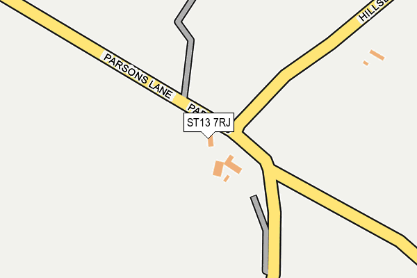 ST13 7RJ map - OS OpenMap – Local (Ordnance Survey) ST13 7RJ map - OS OpenMap – Local (Ordnance Survey)
