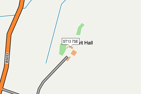 ST13 7SE map - OS OpenMap – Local (Ordnance Survey) ST13 7SE map - OS OpenMap – Local (Ordnance Survey)