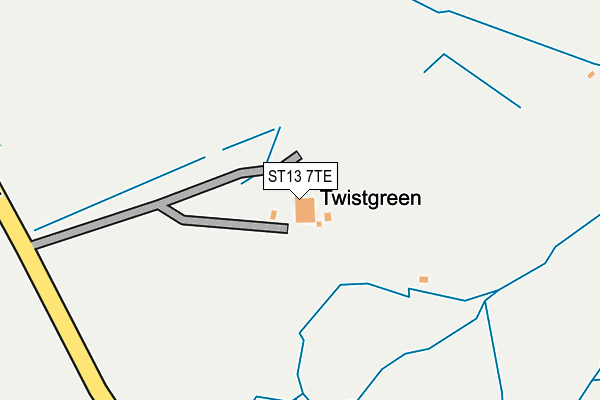 ST13 7TE map - OS OpenMap – Local (Ordnance Survey) ST13 7TE map - OS OpenMap – Local (Ordnance Survey)