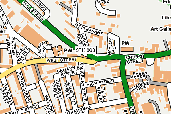 ST13 8GB map - OS OpenMap – Local (Ordnance Survey) ST13 8GB map - OS OpenMap – Local (Ordnance Survey)