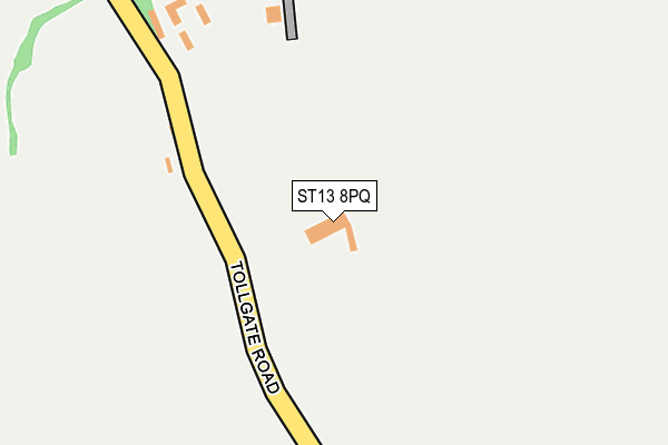 ST13 8PQ map - OS OpenMap – Local (Ordnance Survey) ST13 8PQ map - OS OpenMap – Local (Ordnance Survey)