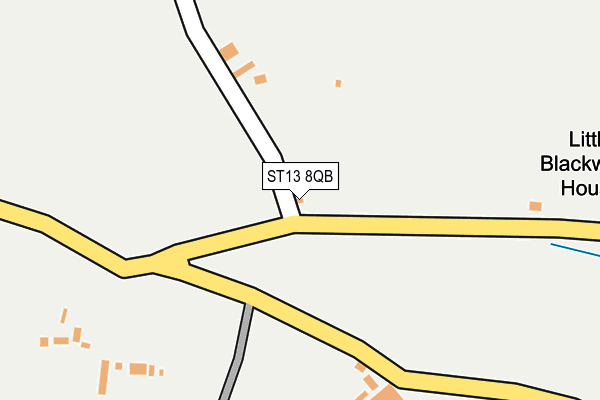 ST13 8QB map - OS OpenMap – Local (Ordnance Survey) ST13 8QB map - OS OpenMap – Local (Ordnance Survey)