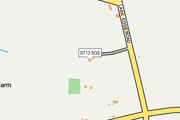 ST13 8QS map - OS OpenMap – Local (Ordnance Survey) ST13 8QS map - OS OpenMap – Local (Ordnance Survey)