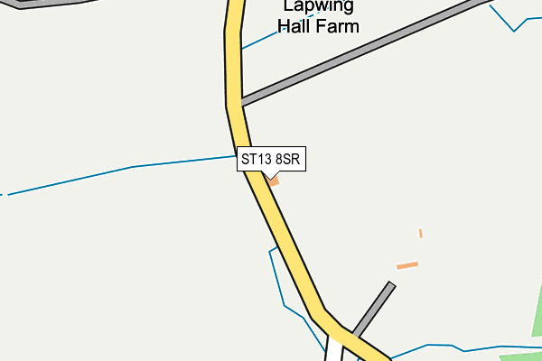 ST13 8SR map - OS OpenMap – Local (Ordnance Survey) ST13 8SR map - OS OpenMap – Local (Ordnance Survey)
