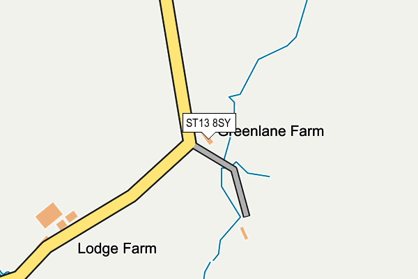 ST13 8SY map - OS OpenMap – Local (Ordnance Survey) ST13 8SY map - OS OpenMap – Local (Ordnance Survey)
