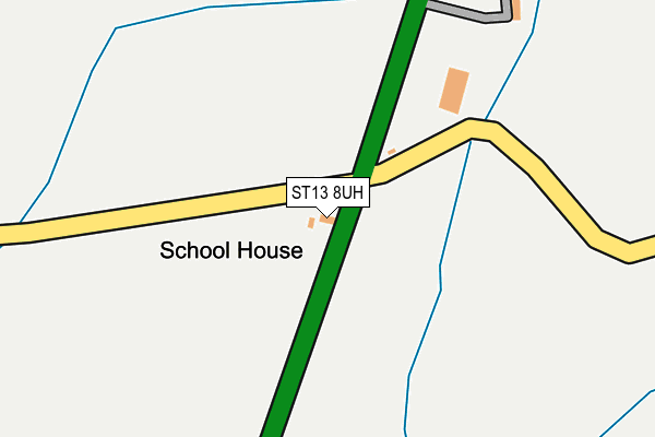ST13 8UH map - OS OpenMap – Local (Ordnance Survey) ST13 8UH map - OS OpenMap – Local (Ordnance Survey)