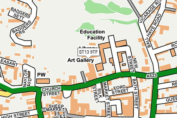 ST13 9TF map - OS OpenMap – Local (Ordnance Survey) ST13 9TF map - OS OpenMap – Local (Ordnance Survey)