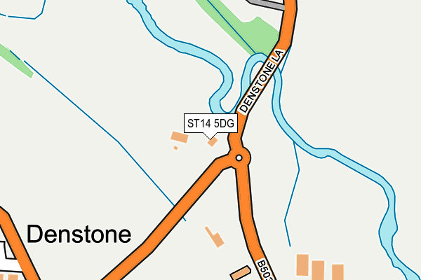 ST14 5DG map - OS OpenMap – Local (Ordnance Survey) ST14 5DG map - OS OpenMap – Local (Ordnance Survey)