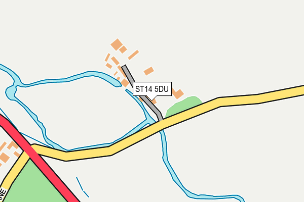 ST14 5DU map - OS OpenMap – Local (Ordnance Survey) ST14 5DU map - OS OpenMap – Local (Ordnance Survey)