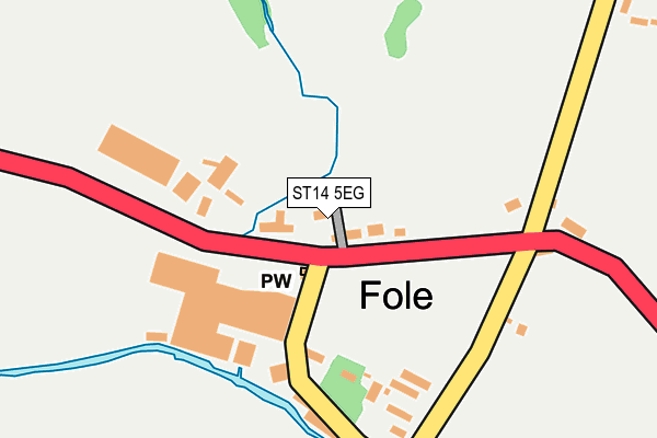 ST14 5EG map - OS OpenMap – Local (Ordnance Survey) ST14 5EG map - OS OpenMap – Local (Ordnance Survey)