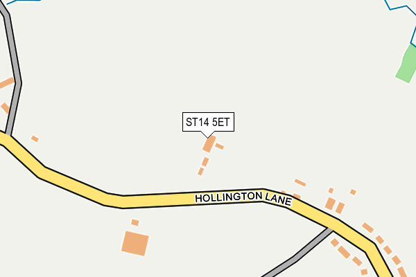 ST14 5ET map - OS OpenMap – Local (Ordnance Survey) ST14 5ET map - OS OpenMap – Local (Ordnance Survey)