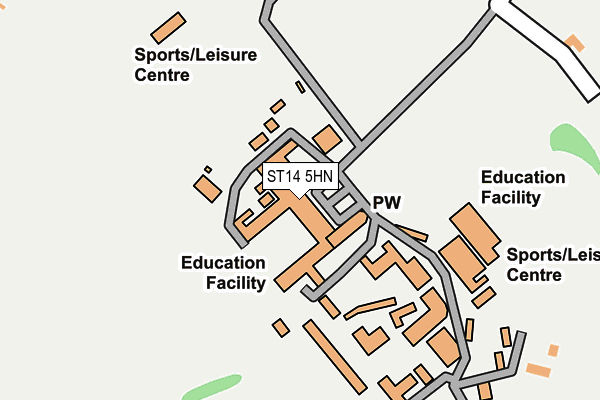 ST14 5HN map - OS OpenMap – Local (Ordnance Survey) ST14 5HN map - OS OpenMap – Local (Ordnance Survey)
