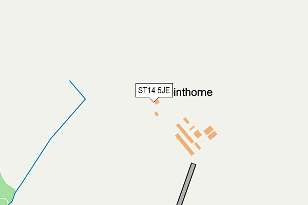 ST14 5JE map - OS OpenMap – Local (Ordnance Survey) ST14 5JE map - OS OpenMap – Local (Ordnance Survey)