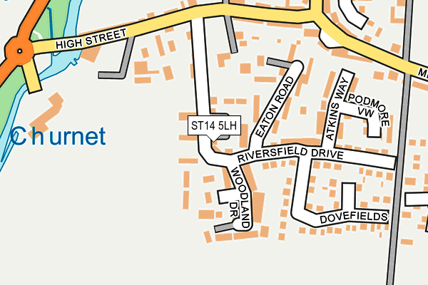 ST14 5LH map - OS OpenMap – Local (Ordnance Survey) ST14 5LH map - OS OpenMap – Local (Ordnance Survey)