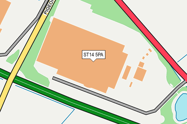 ST14 5PA map - OS OpenMap – Local (Ordnance Survey) ST14 5PA map - OS OpenMap – Local (Ordnance Survey)