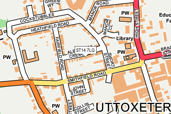 ST14 7LQ map - OS OpenMap – Local (Ordnance Survey) ST14 7LQ map - OS OpenMap – Local (Ordnance Survey)
