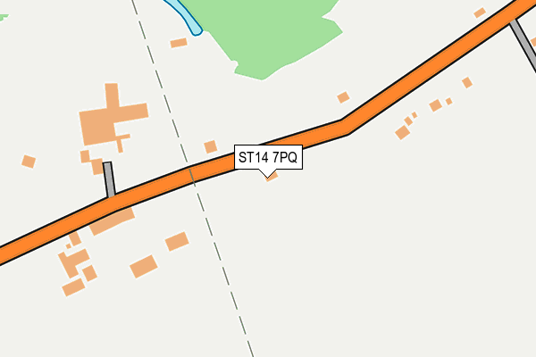 ST14 7PQ map - OS OpenMap – Local (Ordnance Survey) ST14 7PQ map - OS OpenMap – Local (Ordnance Survey)