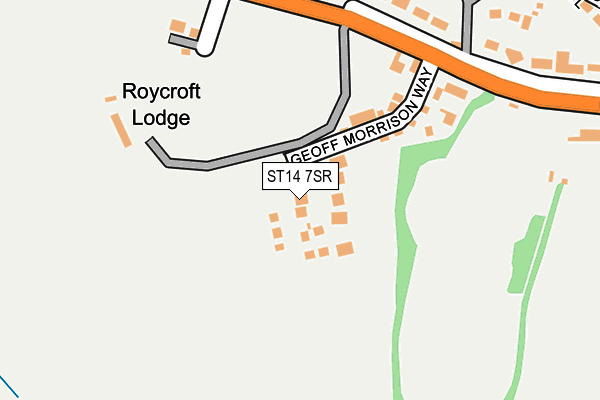 ST14 7SR map - OS OpenMap – Local (Ordnance Survey) ST14 7SR map - OS OpenMap – Local (Ordnance Survey)
