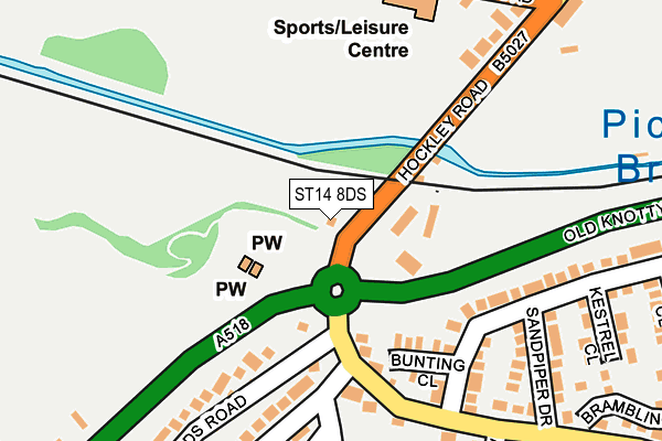 ST14 8DS map - OS OpenMap – Local (Ordnance Survey) ST14 8DS map - OS OpenMap – Local (Ordnance Survey)