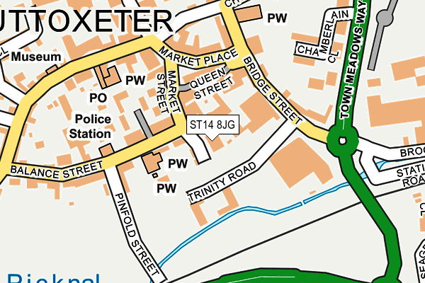 ST14 8JG map - OS OpenMap – Local (Ordnance Survey) ST14 8JG map - OS OpenMap – Local (Ordnance Survey)