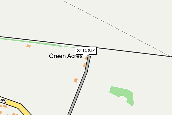 ST14 8JZ map - OS OpenMap – Local (Ordnance Survey) ST14 8JZ map - OS OpenMap – Local (Ordnance Survey)