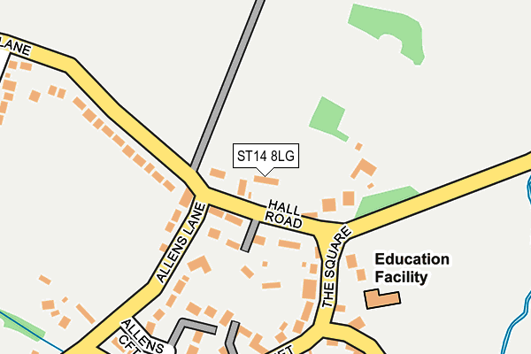 ST14 8LG map - OS OpenMap – Local (Ordnance Survey) ST14 8LG map - OS OpenMap – Local (Ordnance Survey)