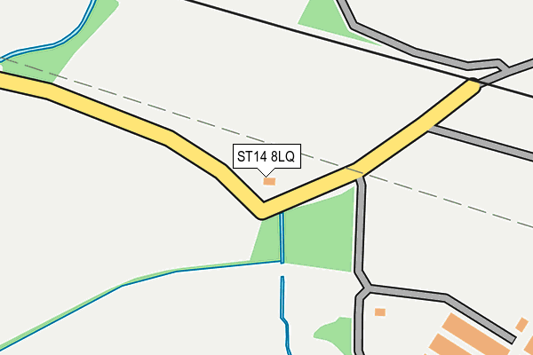 ST14 8LQ map - OS OpenMap – Local (Ordnance Survey) ST14 8LQ map - OS OpenMap – Local (Ordnance Survey)
